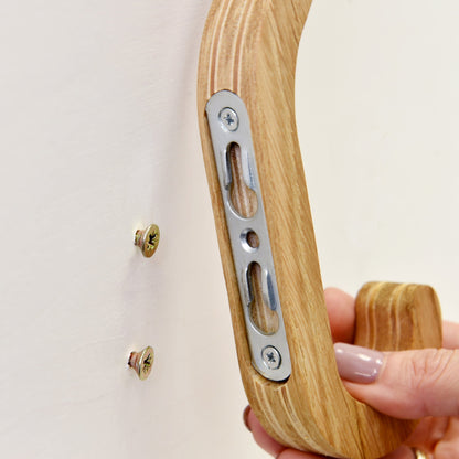 Set of 2 Wooden Wall Hooks for Coats & Storage Organization-3