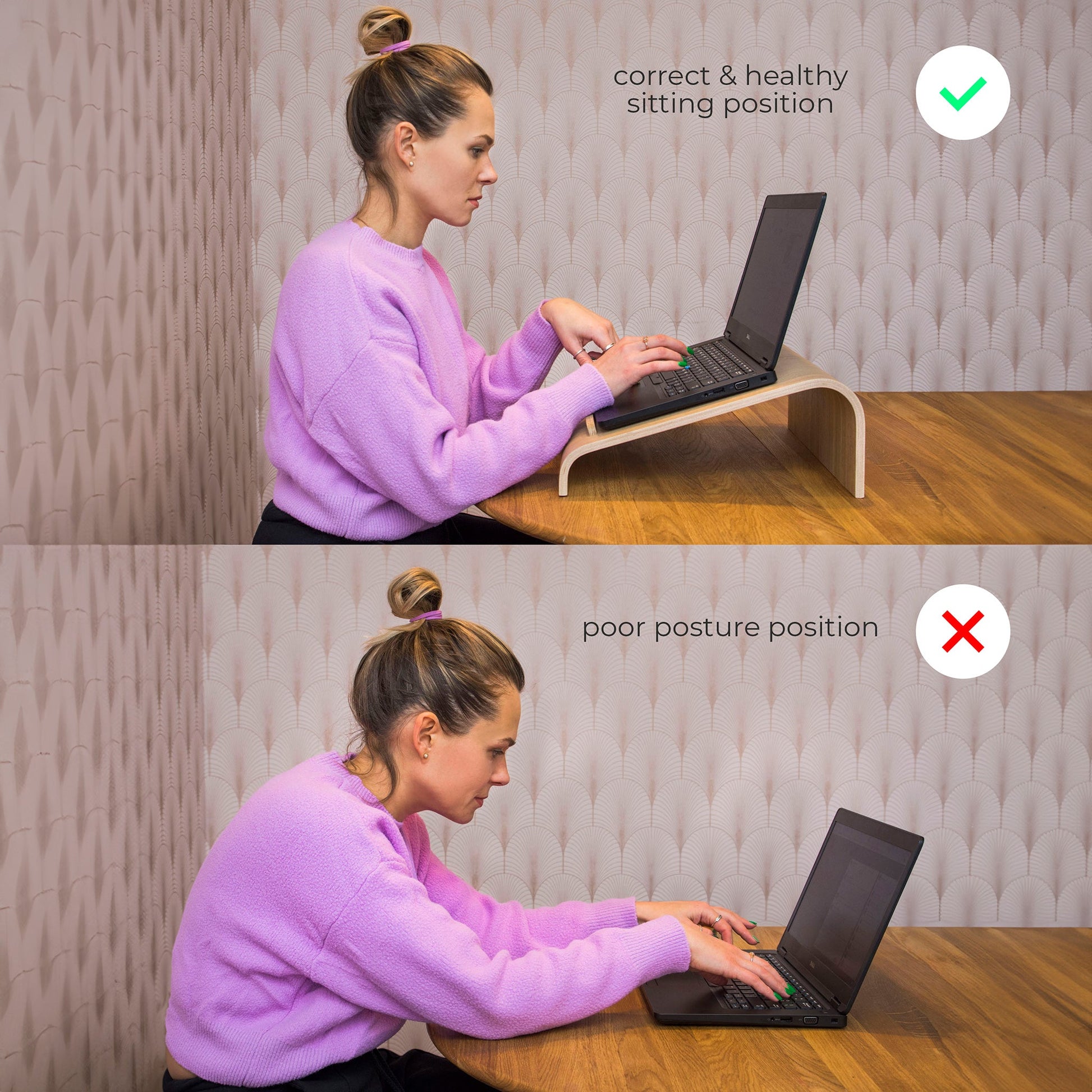 Wooden Laptop Stand with Ventilation-2