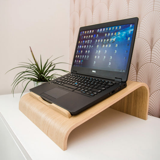 Wooden Laptop Stand with Ventilation-0