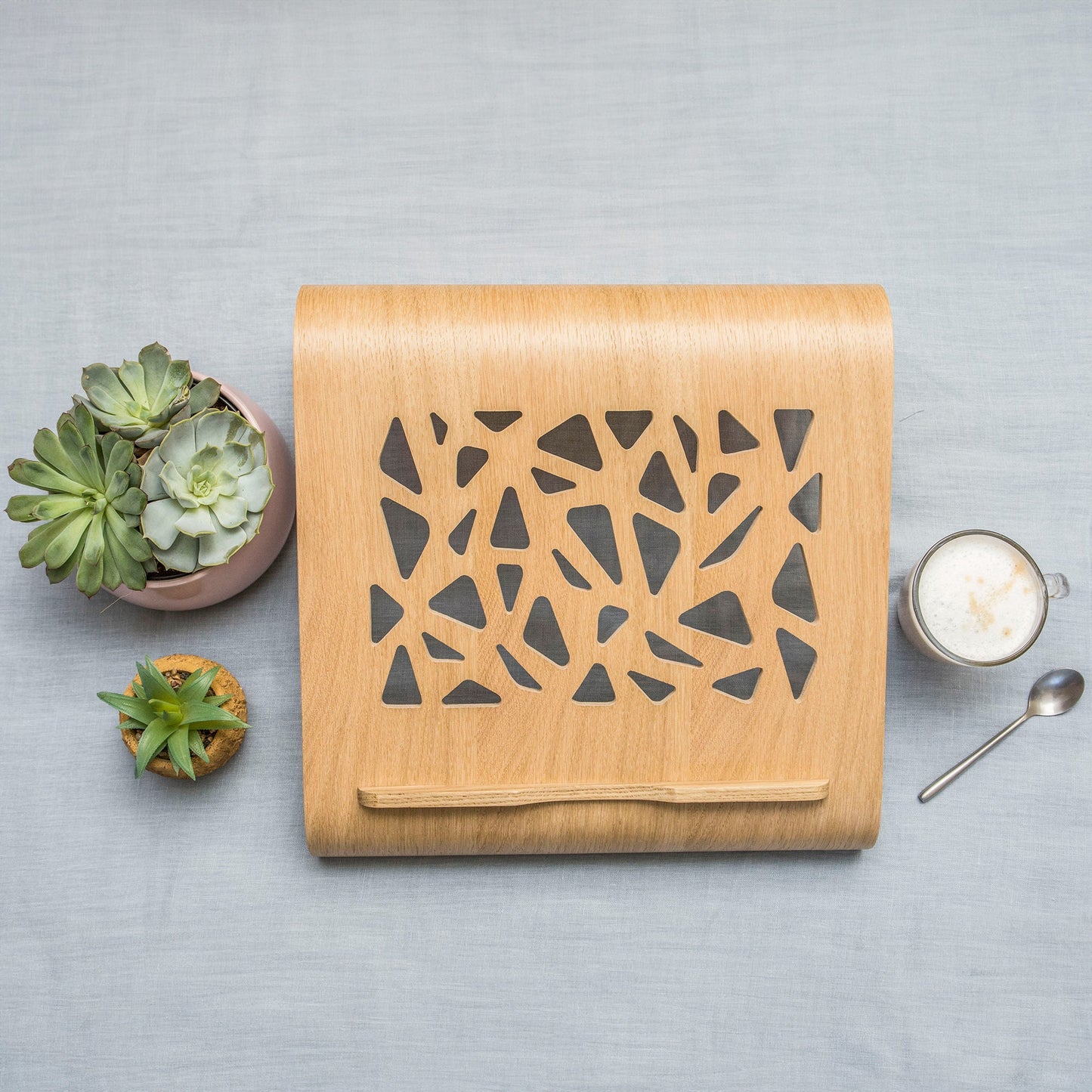 Wooden Laptop Stand with Ventilation-4
